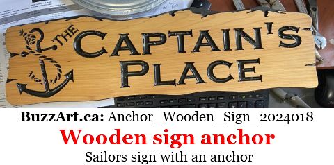 Sailors sign with an anchor